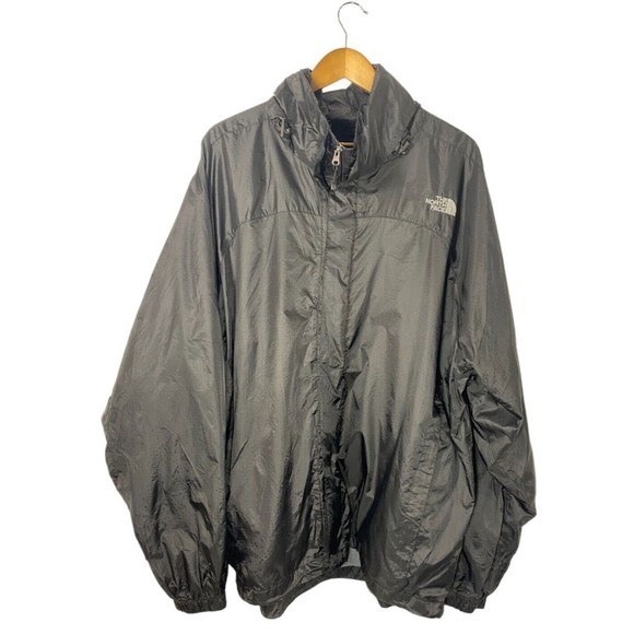 North Face Hyvent Men's XL Black Vintage Hoodie Jacket Coat Windbreaker - Picture 1 of 11